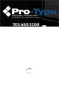 Mobile Screenshot of pro-type.com